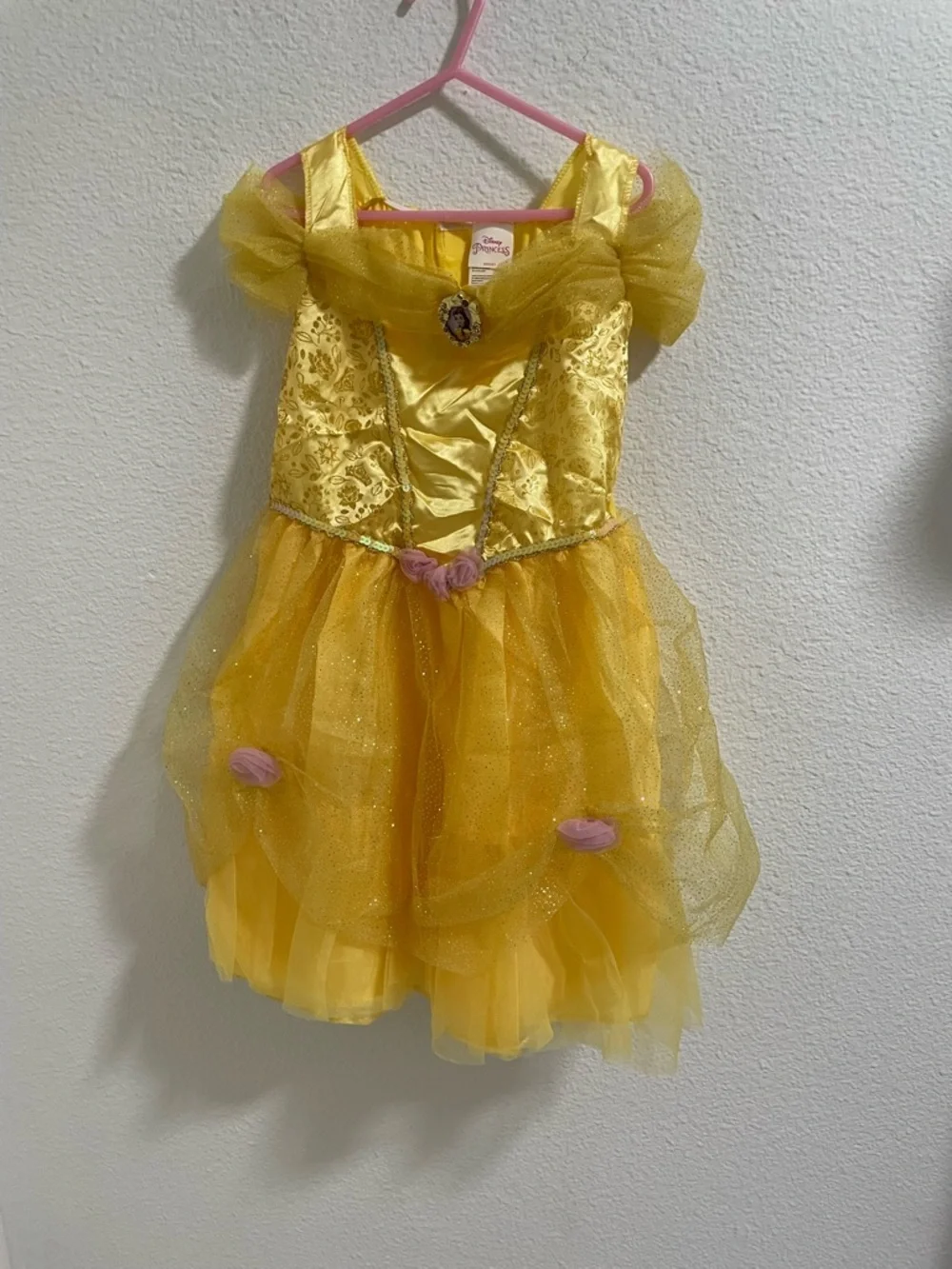 Disney Golden Princess Tulle Dress with Floral Accents